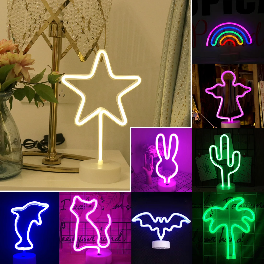 Wholesale LED Neon Night Light Sign Wall Art Sign Night Lamp Xmas Birthday Gift Wedding Party Wall Hanging Neon Lamp Home Decor
Wholesale LED Neon Night Light Sign Wall Art Sign Night Lamp Xmas Birthday Gift Wedding Party Wall Hanging Neon Lamp Home Decor