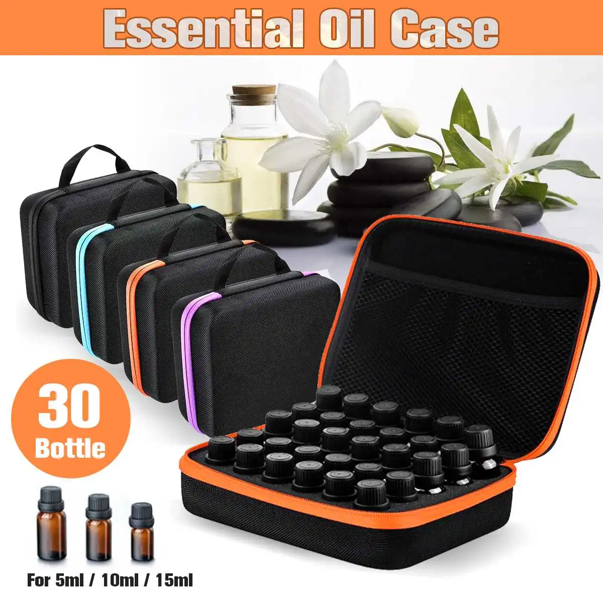 30 Bottles Essential Oil Case 10ML/15ML Essential Oil Collecting Bags Portable Travel Carrying Cases Nail Polish Storage Bag
30 Bottles Essential Oil Case 10ML/15ML Essential Oil Collecting Bags Portable Travel Carrying Cases Nail Polish Storage Bag