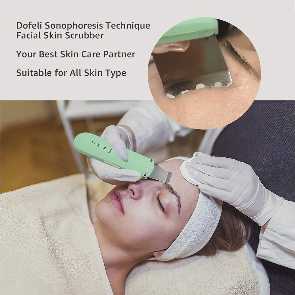 Ultrasonic Skin Scrubber Face Spatula Cleanser Acne Blackhead Remover Peeling Face Lift Machine Exfoliating Beauty Instrument
Ultrasonic Skin Scrubber Face Spatula Cleanser Acne Blackhead Remover Peeling Face Lift Machine Exfoliating Beauty Instrument