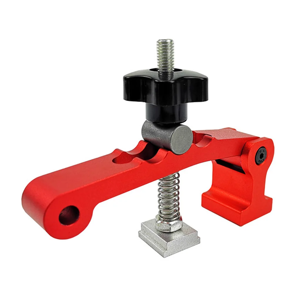 Hold Down Clamp Quick Acting T-Track Clamp Aluminum Alloy Desktop Fixing Hold Down Clamp For Woodworking Good Wear Resistance
Hold Down Clamp Quick Acting T-Track Clamp Aluminum Alloy Desktop Fixing Hold Down Clamp For Woodworking Good Wear Resistance