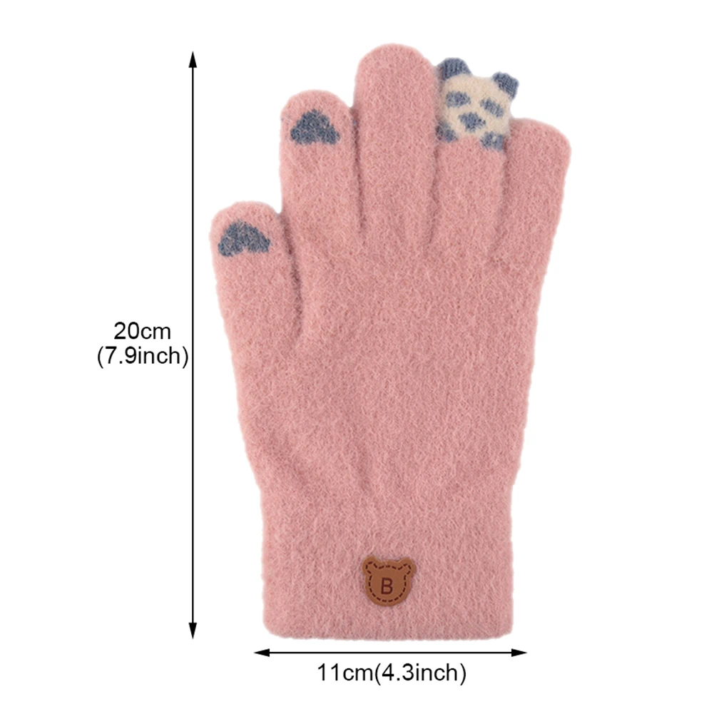 Women Cartoon Panda Touch Screen Thick Knitted Warm Full Finger Gloves Mitten Autumn Winter Warm Thick Skiing Gloves
Women Cartoon Panda Touch Screen Thick Knitted Warm Full Finger Gloves Mitten Autumn Winter Warm Thick Skiing Gloves
