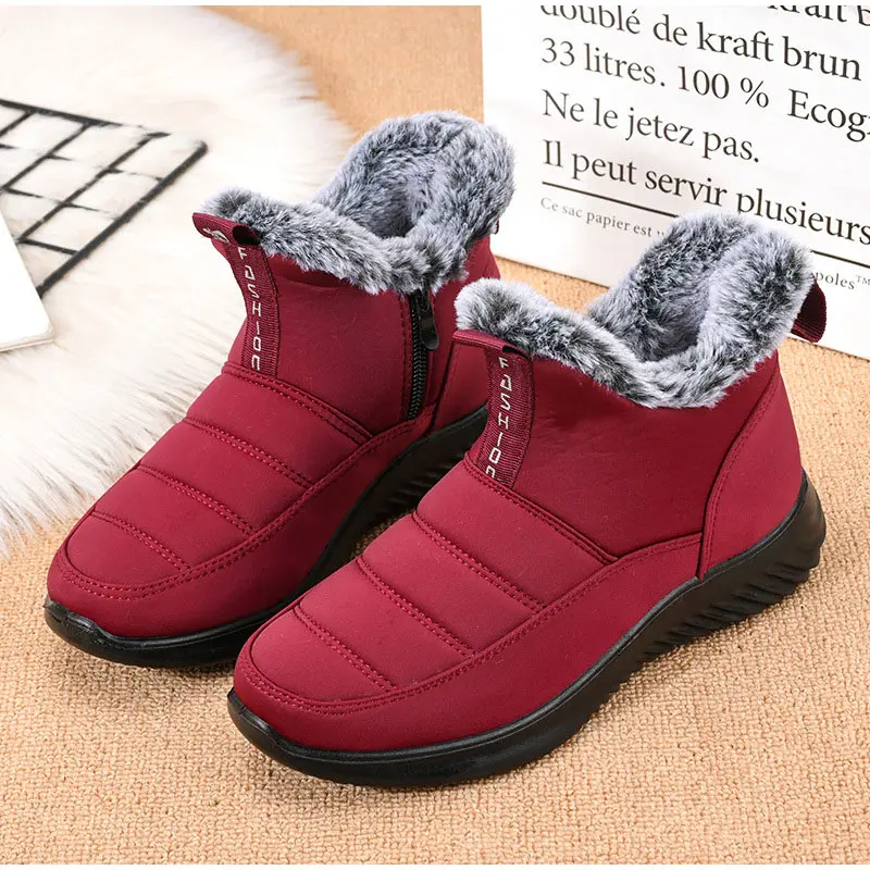Women Snow Flat Shoes Non-slip Waterproof Winter Ankle boots Short Keep Warm Women Boots Solid Colors Zip Round Toe Footwear
Women Snow Flat Shoes Non-slip Waterproof Winter Ankle boots Short Keep Warm Women Boots Solid Colors Zip Round Toe Footwear
