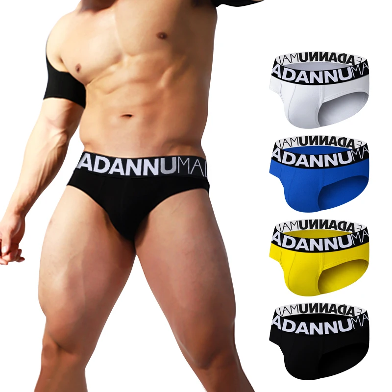 

ADANNU Briefs Fine Velvet Touch Belt Male Underwear No Side Seams Sexy Three-dimensional Classic Pop Comfortable Fit Man Shorts