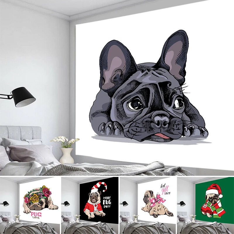 Love Bull Dog Tapestry Hanging Wall Cloth Home Decoration For Living Room Funny Animal Printing Polyester Carpet Tablecloth
Love Bull Dog Tapestry Hanging Wall Cloth Home Decoration For Living Room Funny Animal Printing Polyester Carpet Tablecloth