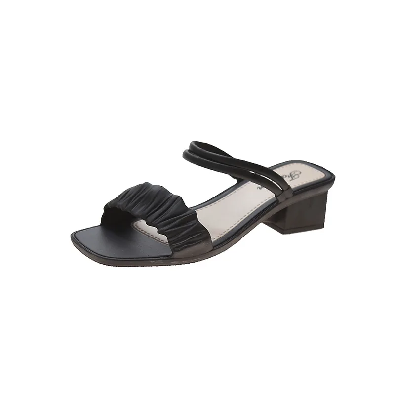 2021 Sandals Women's Dual-Use in High Heels Fashion Korean Version of the Simple Sandals Outer Wear Women's Sandals and Slippers
2021 Sandals Women's Dual-Use in High Heels Fashion Korean Version of the Simple Sandals Outer Wear Women's Sandals and Slippers