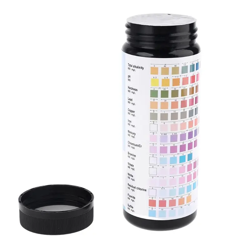 50 Strips 14 in 1 Test Strips Swimming Pool Spa Reagent Strips for Water pH Chlorine Alkalinity Bromine Hardness
50 Strips 14 in 1 Test Strips Swimming Pool Spa Reagent Strips for Water pH Chlorine Alkalinity Bromine Hardness