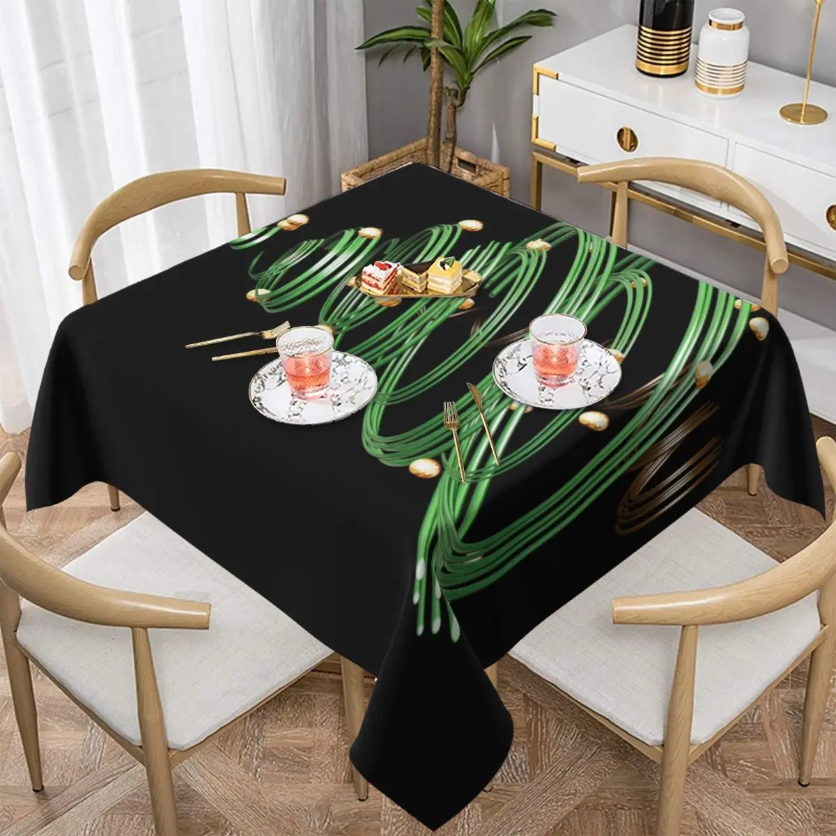 Square tablecloth, washable colorful tablecloth and coffee table Christmas tree pattern
Square tablecloth, washable colorful tablecloth and coffee table Christmas tree pattern