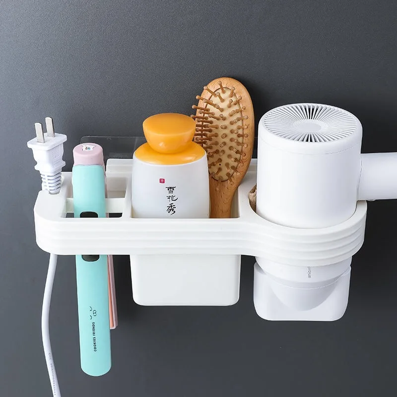 Multifunction Storage Hair Dryer Holder Shower Organizer Self-adhesive Wall Mounted Plastic Shelf For Bathroom
Multifunction Storage Hair Dryer Holder Shower Organizer Self-adhesive Wall Mounted Plastic Shelf For Bathroom