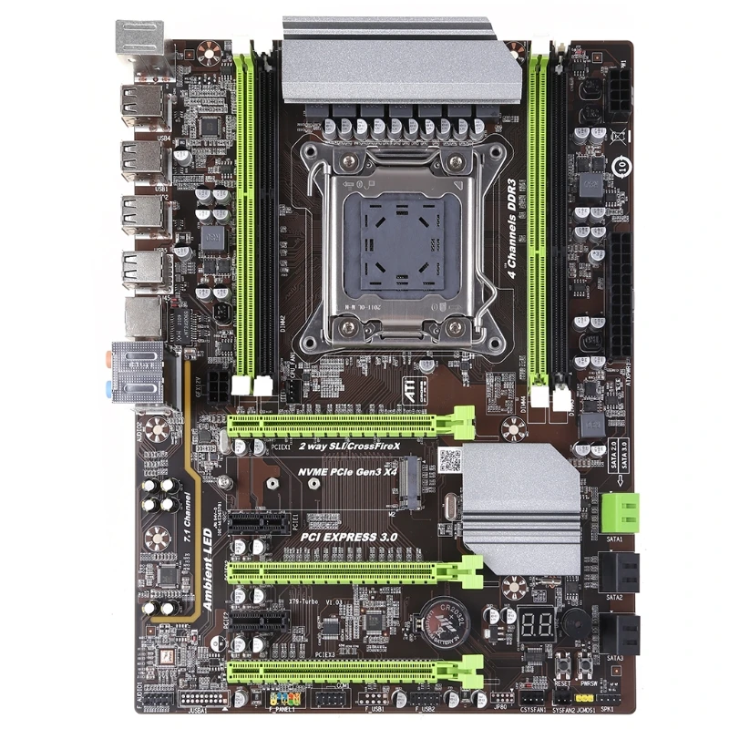 Mining X79T PCI-EX B75 BTC материнская плата USB 3 0 LGA 2011 4 x DDR3 - купить по выгодной цене |