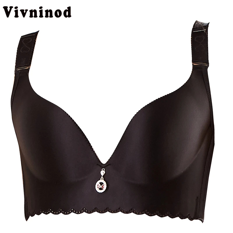 New Arrival No Rims Sexy Lingeries Women bras plus size 115CDE 50CDE Seamless smooth women's underwear Wireless Bra | Женская одежда