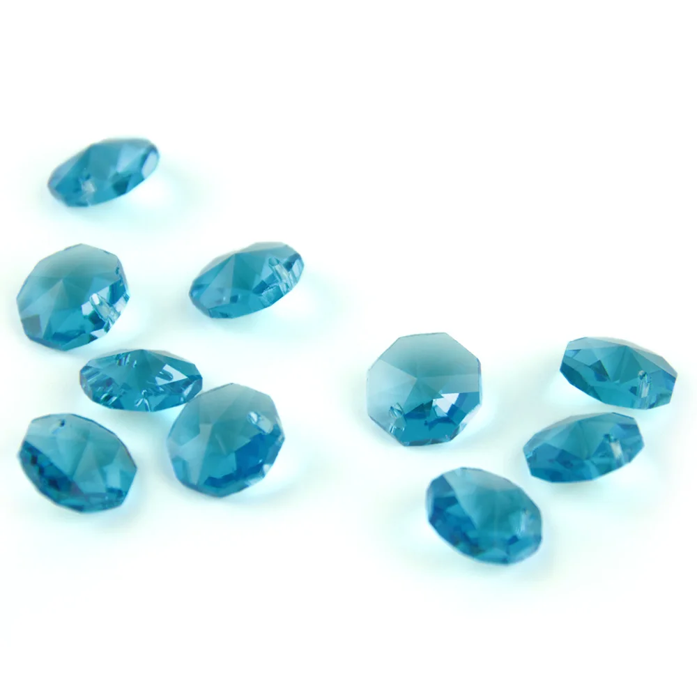 Aquamarine Glass Crystal 14mm Octagon Beads With 1 Hole/2 Holes Crystal Prism Pendant Lighting Decoration
Aquamarine Glass Crystal 14mm Octagon Beads With 1 Hole/2 Holes Crystal Prism Pendant Lighting Decoration