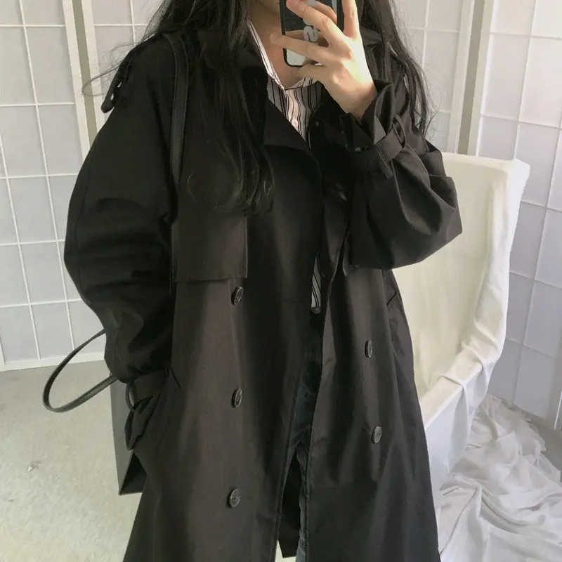 Alien Kitty All Match Vintage Chic Casual Oversize Trench 2020 Retro Elegant Cardigans Fashion Loose Female Windbreaker OL Coats
Alien Kitty All Match Vintage Chic Casual Oversize Trench 2020 Retro Elegant Cardigans Fashion Loose Female Windbreaker OL Coats