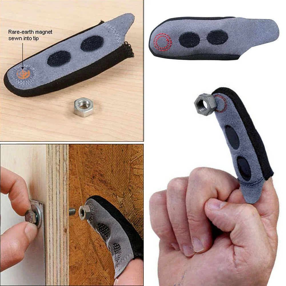 Strong Magnetic Finger Glove Tool Fingertip Magnet Sleeve Pickup Hold Any Metal Mini Finger Glove ADW889 
Strong Magnetic Finger Glove Tool Fingertip Magnet Sleeve Pickup Hold Any Metal Mini Finger Glove ADW889