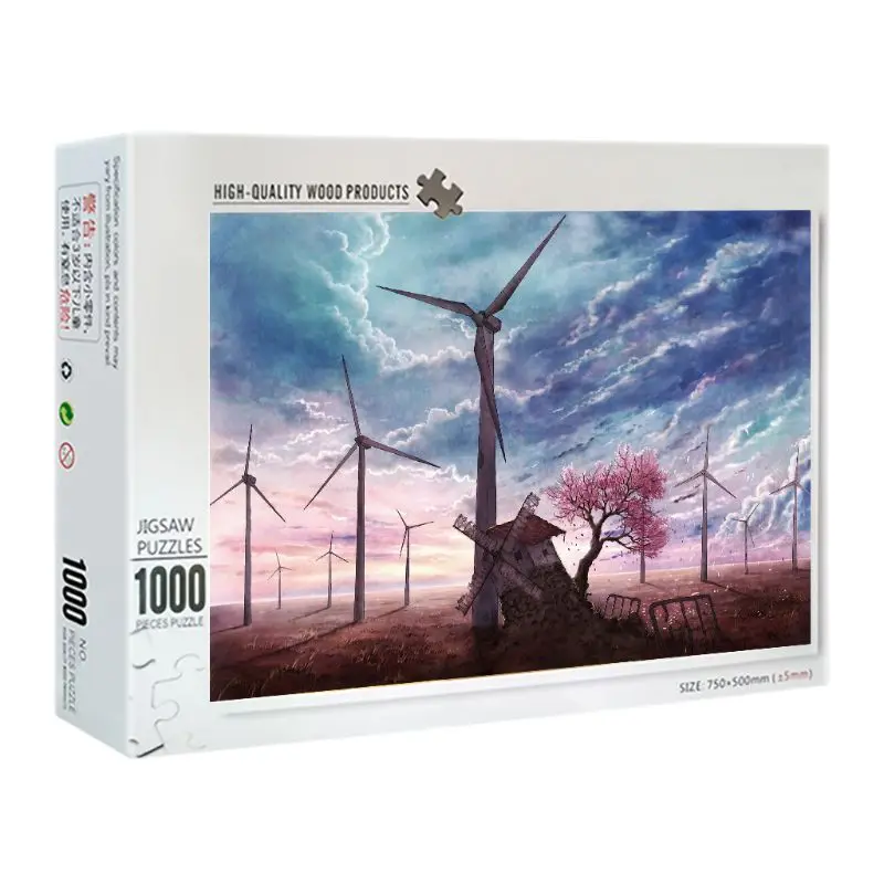1000 Pieces Spring windmill Puzzles Wooden Jigsaw Puzzles Floor Puzzle 
1000 Pieces Spring windmill Puzzles Wooden Jigsaw Puzzles Floor Puzzle