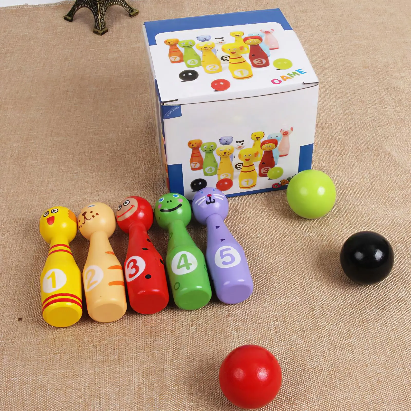 1 Set Cartoon Wooden Animals Shape Bowling Set Colorful Children Educational Toys Indoor Outdoor Sport Toy Children Gift 
1 Set Cartoon Wooden Animals Shape Bowling Set Colorful Children Educational Toys Indoor Outdoor Sport Toy Children Gift