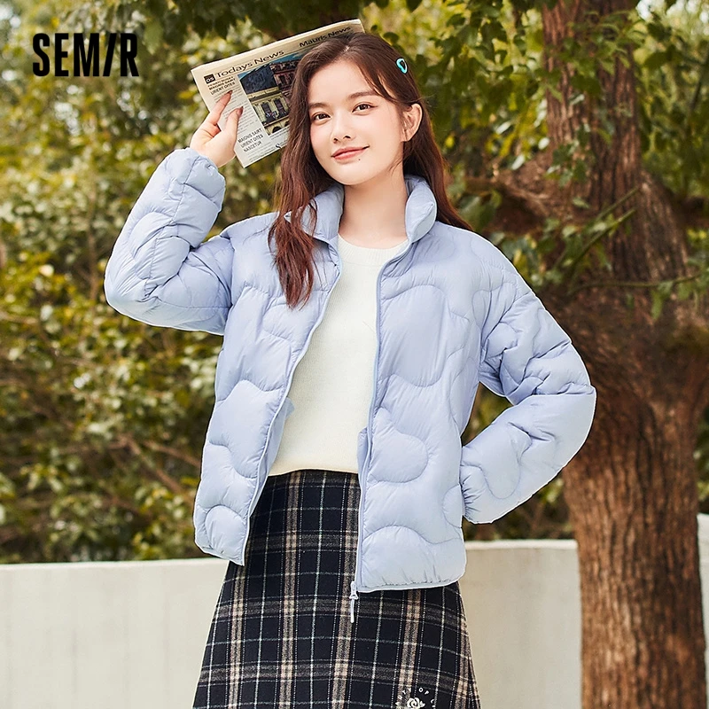 SEMIR Women Down Jacket 90 Velvet Zero Pressure Lightweight Down 2021 Winter New Stand-Up Collar Design Sweet Jacket
SEMIR Women Down Jacket 90 Velvet Zero Pressure Lightweight Down 2021 Winter New Stand-Up Collar Design Sweet Jacket