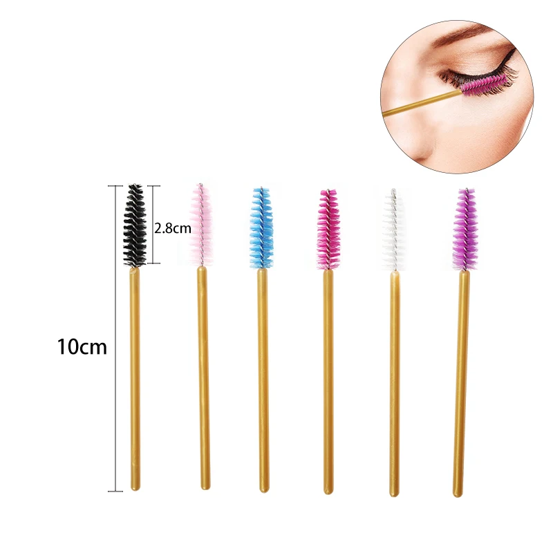 

1000pcs Disposable Makeup Brush Beauty Tools Mascara Applicator Wands Eyelash Extension Brushes Cosmetic Eyebrow Eyelash Comb