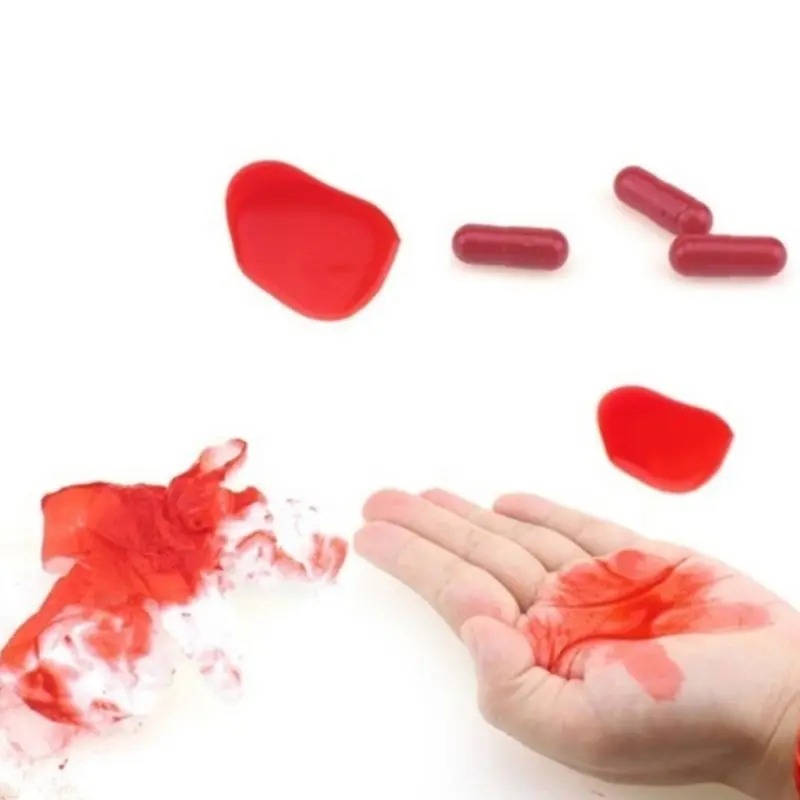 6Pcs/Set Realistic Fake Blood Pills Vampire Capsules Horror Scary Funny Trick Toys Halloween April Fools Day Party Props
6Pcs/Set Realistic Fake Blood Pills Vampire Capsules Horror Scary Funny Trick Toys Halloween April Fools Day Party Props