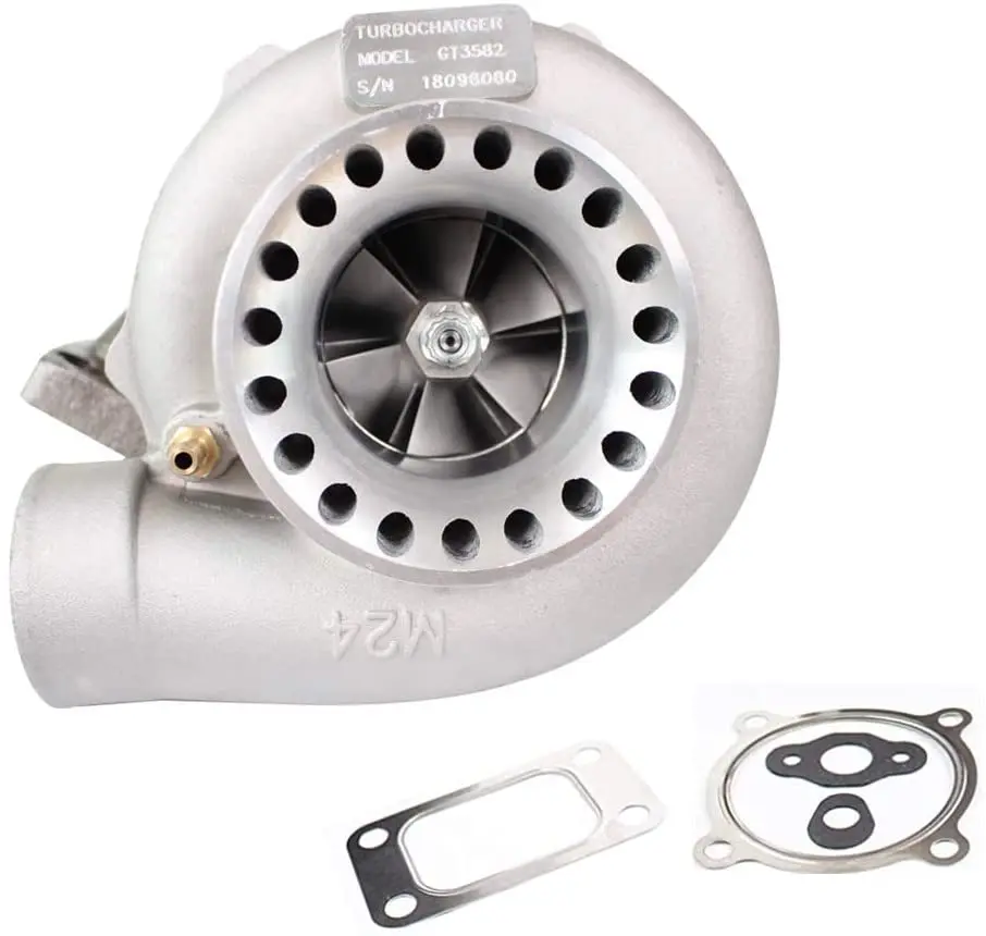 Universal Turbo Charger GT35 GT3582 GT3582R Turbine .63AR T3 Flange 4-Bolt Anti-Surge Turbocharger for 2.5L-6.0L Engines
Universal Turbo Charger GT35 GT3582 GT3582R Turbine .63AR T3 Flange 4-Bolt Anti-Surge Turbocharger for 2.5L-6.0L Engines