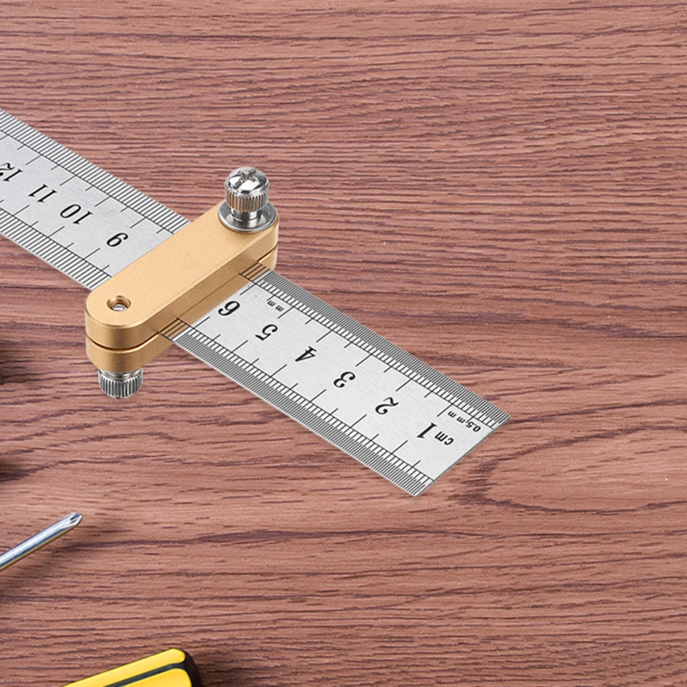 Woodworking Scribe Limited Block Steel Ruler Positioning Locator Fixed Blocks Wood Measure Ruler Profile Marking Tool
Woodworking Scribe Limited Block Steel Ruler Positioning Locator Fixed Blocks Wood Measure Ruler Profile Marking Tool