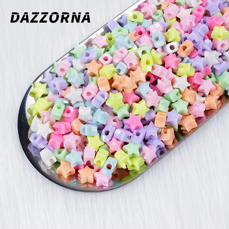 100/200/300Pcs New Colorful Star Shape Beads Acrylic Loose Beads for Jewelry Making Bracelet Necklace Accesories Mixed Color
100/200/300Pcs New Colorful Star Shape Beads Acrylic Loose Beads for Jewelry Making Bracelet Necklace Accesories Mixed Color