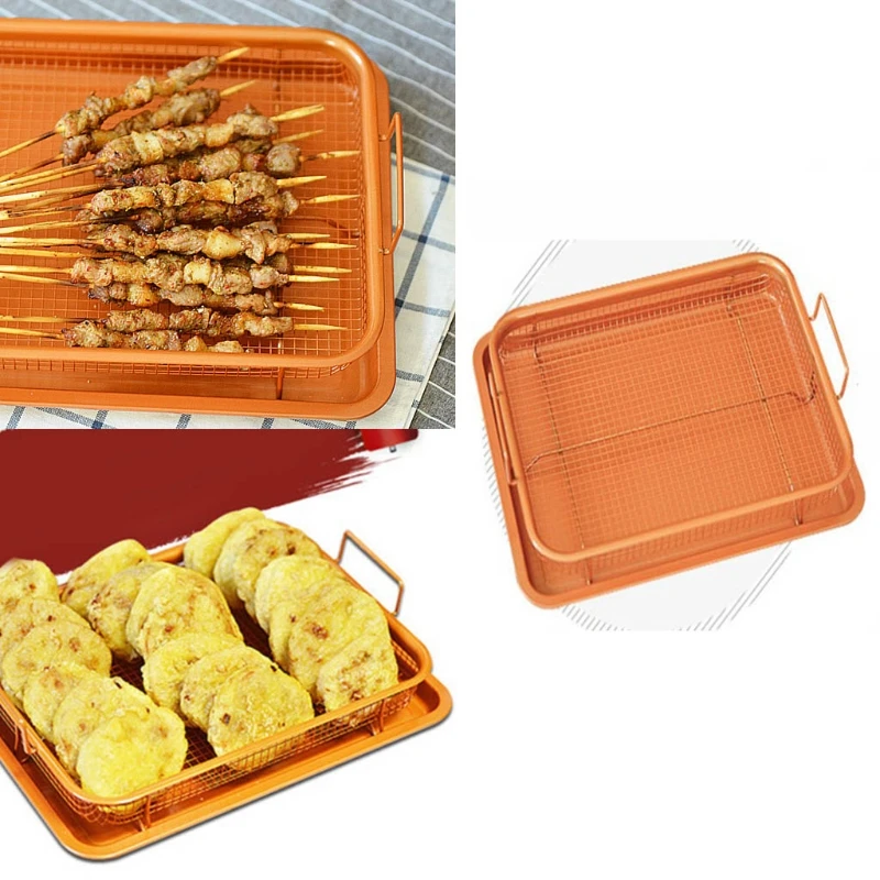 Бытовой металлический поднос для печенья с антипригарным покрытием, сковорода для жарки, фотофильтр, сетчатые чипсы, корзина для выпечки
Бытовой металлический поднос для печенья с антипригарным покрытием, сковорода для жарки, фотофильтр, сетчатые чипсы, корзина для выпечки