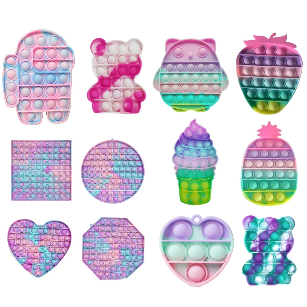Fidget Toy For Children With Autism Sensory Multiple Pop Bubble Fidget Toys Tie-dye Pop Fidget Sensory Toy Autism Special Releas
Fidget Toy For Children With Autism Sensory Multiple Pop Bubble Fidget Toys Tie-dye Pop Fidget Sensory Toy Autism Special Releas