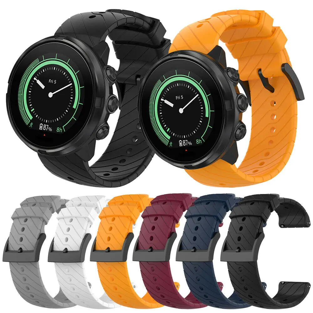 24mm Silicone Watch Bracelet Wristband Strap Band Replacement For Suunto 7 9 Baro D5 Spartan Sport
24mm Silicone Watch Bracelet Wristband Strap Band Replacement For Suunto 7 9 Baro D5 Spartan Sport
