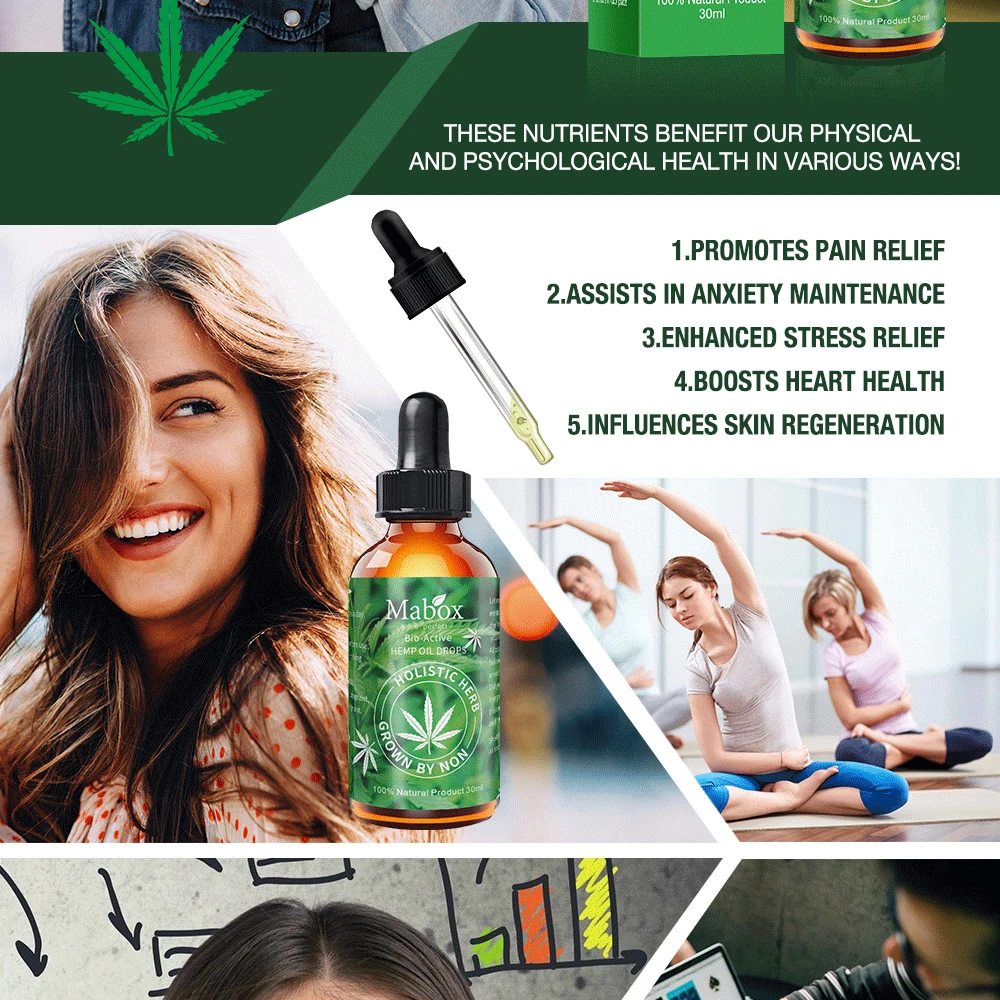 MABOX Hemp Oil, 100% Natural Sleep Aid Anti Stress Hemp Extract Drops for Pain, Anxiety & Stress Relief, 2000mg Contains cbd 
MABOX Hemp Oil, 100% Natural Sleep Aid Anti Stress Hemp Extract Drops for Pain, Anxiety & Stress Relief, 2000mg Contains cbd