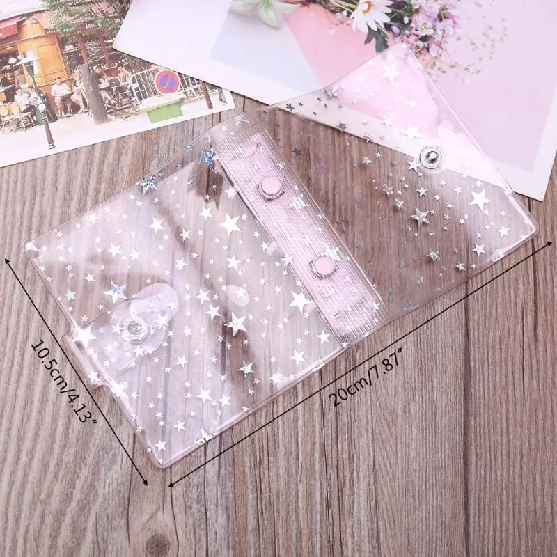 Transparent Star 3 Holes Mini PVC Loose Leaf Binder Notebook Notepad Sheet Shell File Folder Cover Stationery New
Transparent Star 3 Holes Mini PVC Loose Leaf Binder Notebook Notepad Sheet Shell File Folder Cover Stationery New
