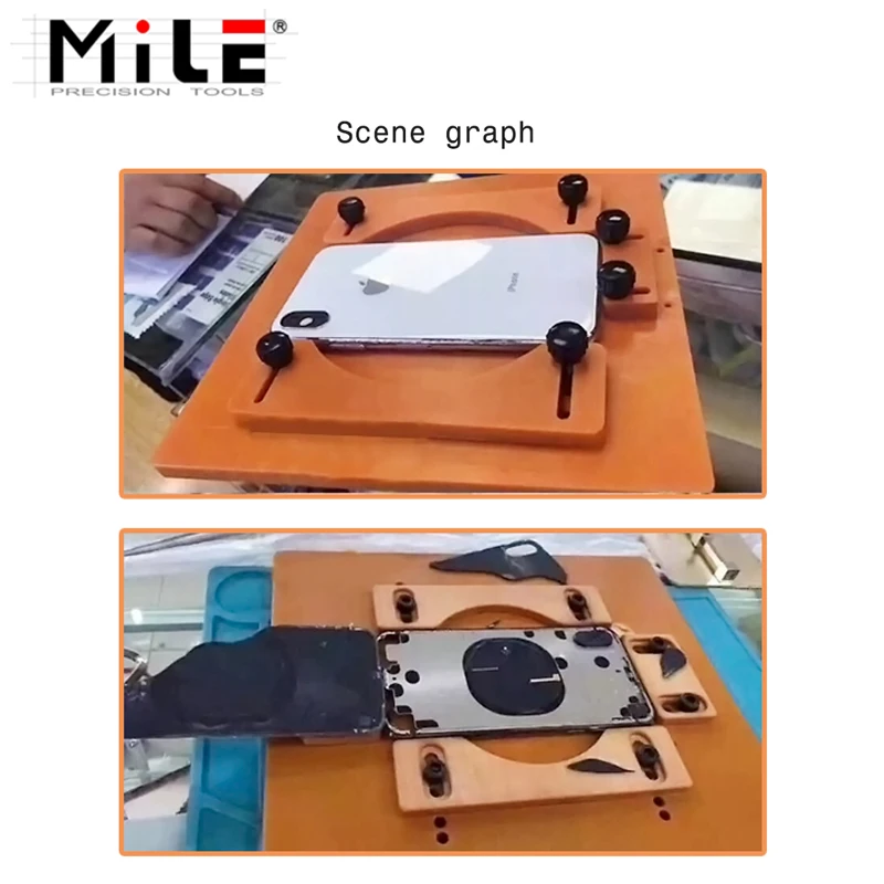 MILE Back Cover Separate Disassembling Clamping Holder Fixture for iPhone 11 Pro Max X XS 8P 8G Broken Glass Back Cover Fix
MILE Back Cover Separate Disassembling Clamping Holder Fixture for iPhone 11 Pro Max X XS 8P 8G Broken Glass Back Cover Fix
