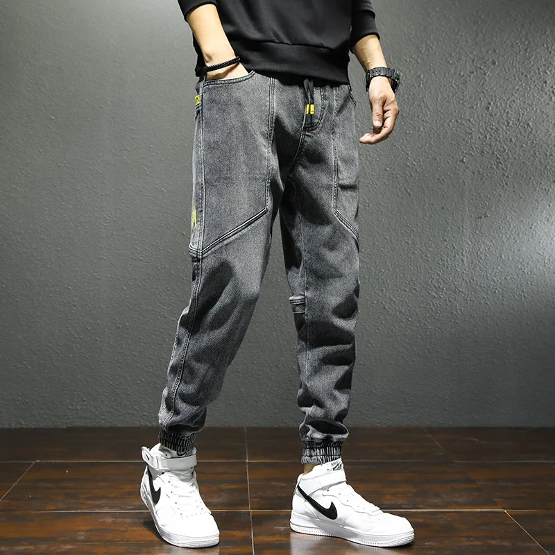 Autumn Pop Casual Loose Jeans For Mens Streetwear Drawstring Street Style Distressed Denim Pants Homme Hip Hop Male Trousers
Autumn Pop Casual Loose Jeans For Mens Streetwear Drawstring Street Style Distressed Denim Pants Homme Hip Hop Male Trousers
