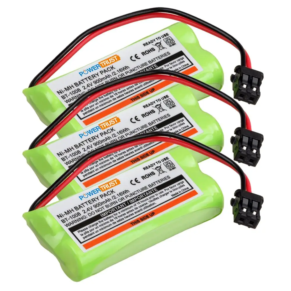 BT1008 900mAh 2.4V 2AAA Ni-MH Cordless Home Phone Battery for Uniden BT-1008 BT-1016 BT1021 WITH43-269 WX12077 CB-BT1008
BT1008 900mAh 2.4V 2AAA Ni-MH Cordless Home Phone Battery for Uniden BT-1008 BT-1016 BT1021 WITH43-269 WX12077 CB-BT1008