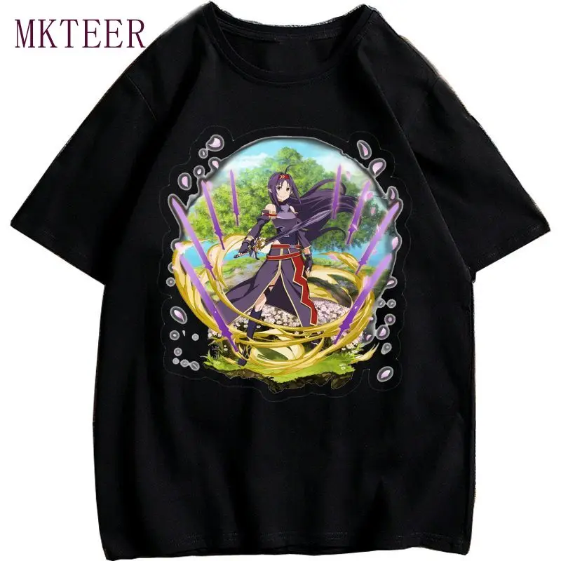 Обувь для вечеринки в Стиле косплей Sword Art Online Женская мода Harajuku летние топы Графические футболки Kawaii Забавный размера плюс футболка коротка... 
Обувь для вечеринки в Стиле косплей Sword Art Online Женская мода Harajuku летние топы Графические футболки Kawaii Забавный размера плюс футболка коротка...
