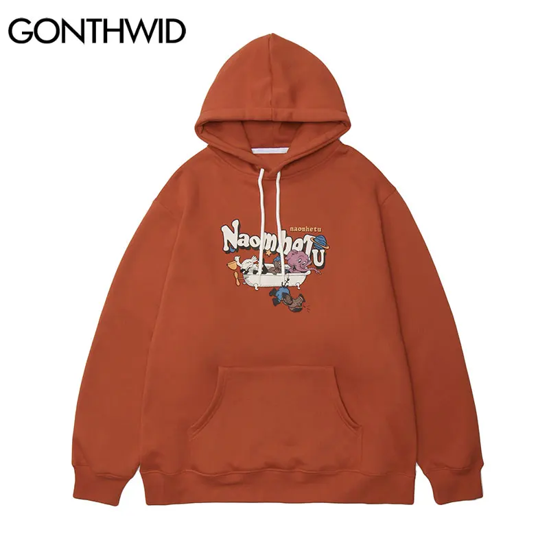 GONTHWID Harajuku Streetwear Hoodies Cartoon Animal Elephant Penguin Print Hooded Sweatshirts Hip Hop Casual Fashion Loose Tops
GONTHWID Harajuku Streetwear Hoodies Cartoon Animal Elephant Penguin Print Hooded Sweatshirts Hip Hop Casual Fashion Loose Tops