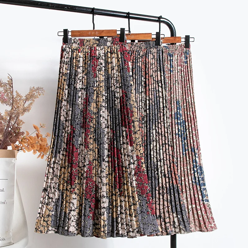Croysier Women Chiffon Pleated Skirt Elastic High Waist Summer Skirts Womens 2021 Print Casual Midi Long Skirt Mid Calf Length
Croysier Women Chiffon Pleated Skirt Elastic High Waist Summer Skirts Womens 2021 Print Casual Midi Long Skirt Mid Calf Length
