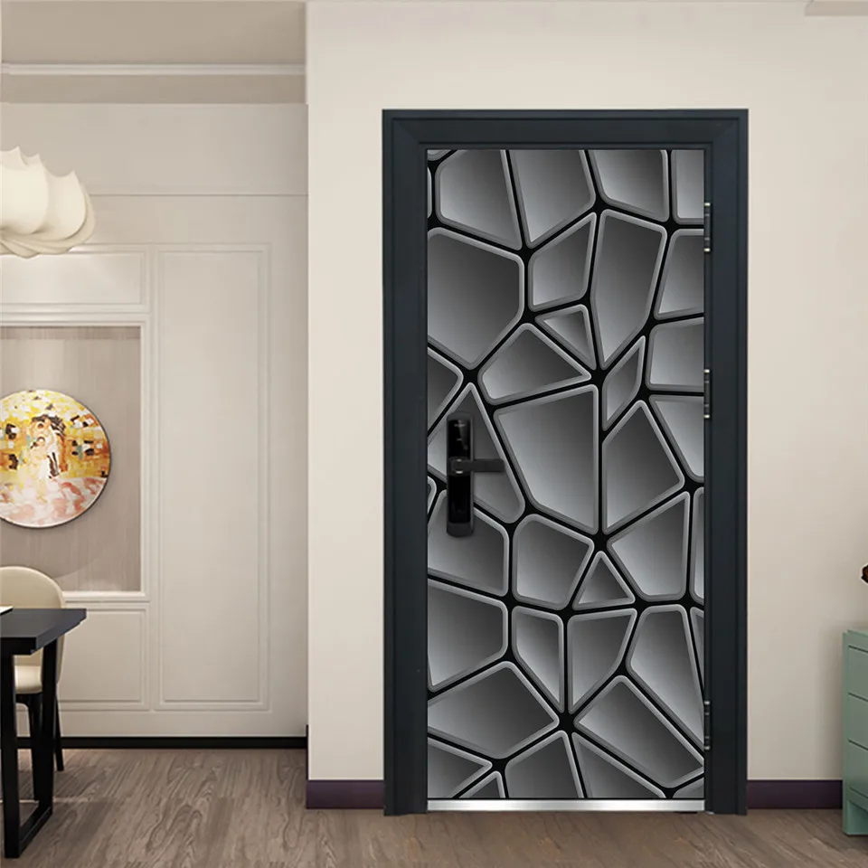 Black Geometry Wallpaper for Doors Home Design DIY Adhesive Living Room Bedroom Waterproof Removable Sticker Decals deursticker
Black Geometry Wallpaper for Doors Home Design DIY Adhesive Living Room Bedroom Waterproof Removable Sticker Decals deursticker