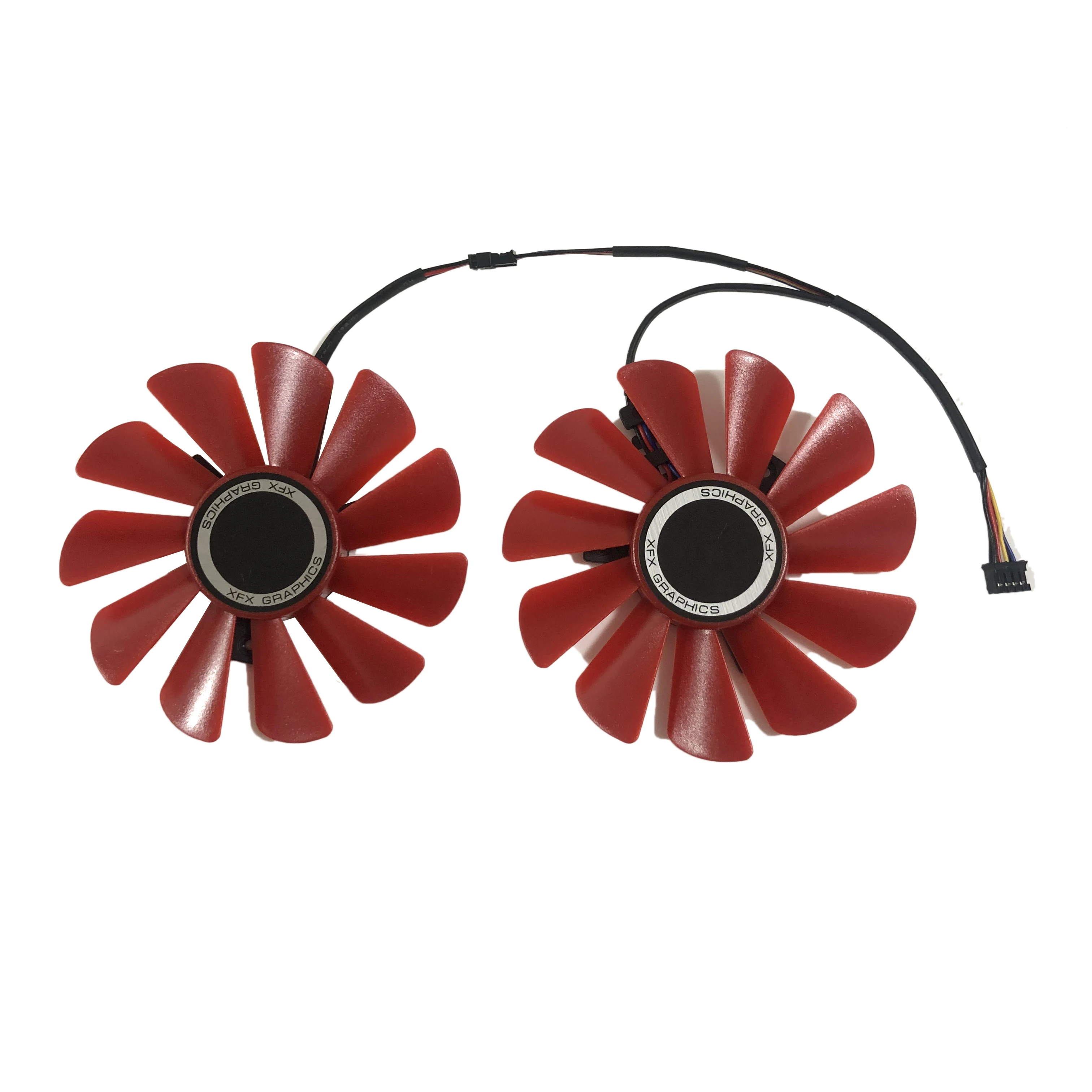 85 мм Диаметр RX 570 RS FDC10U12S9 C GPU видеокарты кулер двойной вентилятор для XFX RX570 видео