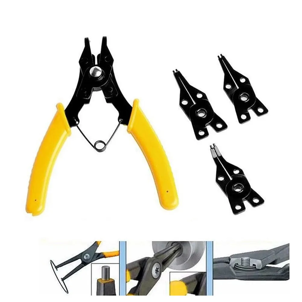 4-In-1 Multifunctional Snap Ring Pliers Interchangable Multi Tools Retaining Circlip Combination Hand Operated Tools Newly
4-In-1 Multifunctional Snap Ring Pliers Interchangable Multi Tools Retaining Circlip Combination Hand Operated Tools Newly