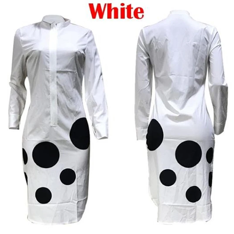 Fashion Women Dot Split Long Sleeve Sexy Dresses Knee-Length Ladies Casual Dress New
Fashion Women Dot Split Long Sleeve Sexy Dresses Knee-Length Ladies Casual Dress New