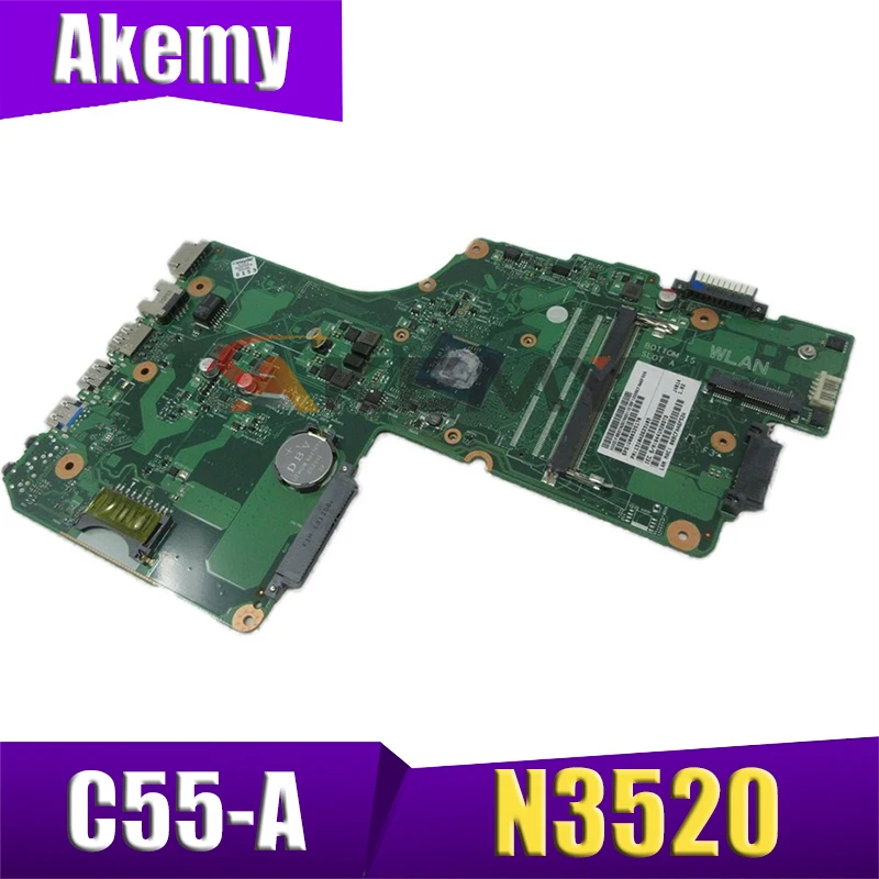 Akemy V000325180 1310A2623101 For TOSHIBA Satellite C55 C55-A Laptop Motherboard DB10BM-6050A2623101-MB-A02 SR1SE N3520 CPU
Akemy V000325180 1310A2623101 For TOSHIBA Satellite C55 C55-A Laptop Motherboard DB10BM-6050A2623101-MB-A02 SR1SE N3520 CPU