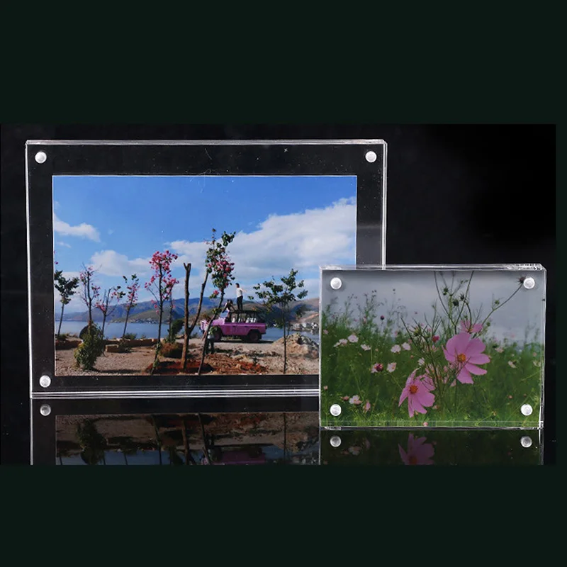 High Quality DIY Acrylic Transparent Photo Frame Rectangle Magnet Picture Frame Frames For Home Decor Birthday Gift Supply
High Quality DIY Acrylic Transparent Photo Frame Rectangle Magnet Picture Frame Frames For Home Decor Birthday Gift Supply