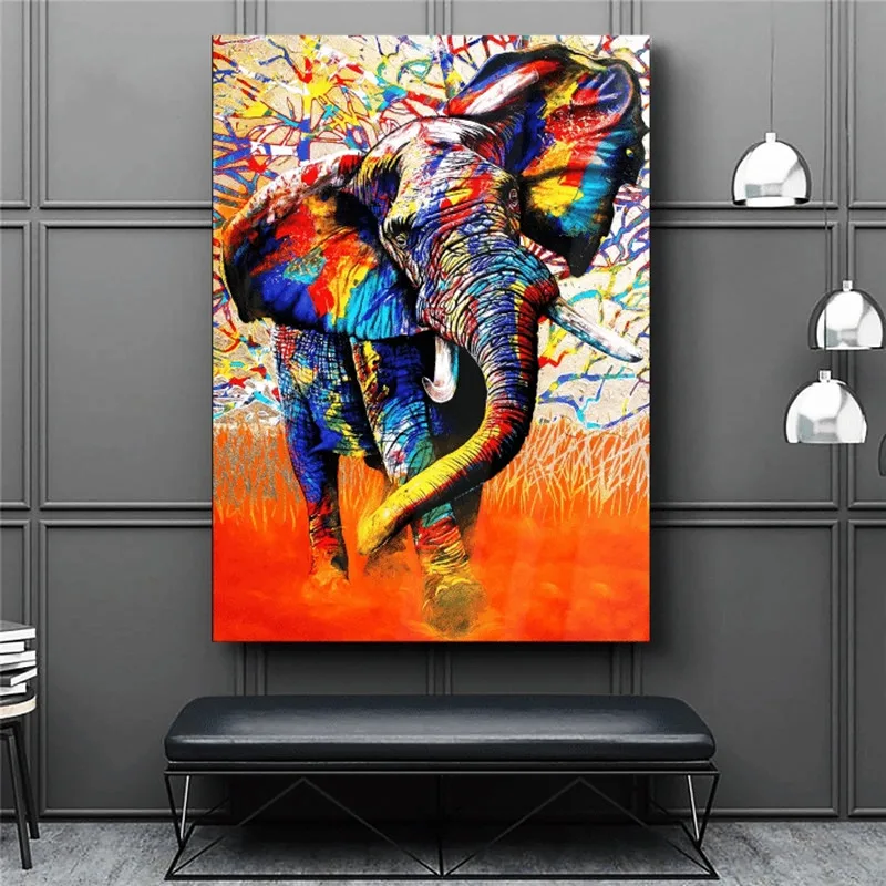 Colorful Animal Posters And Prints For Living Room Home Decor Graffiti Bright Coral Elephant Canvas Painting Wall Art Cuadros
Colorful Animal Posters And Prints For Living Room Home Decor Graffiti Bright Coral Elephant Canvas Painting Wall Art Cuadros