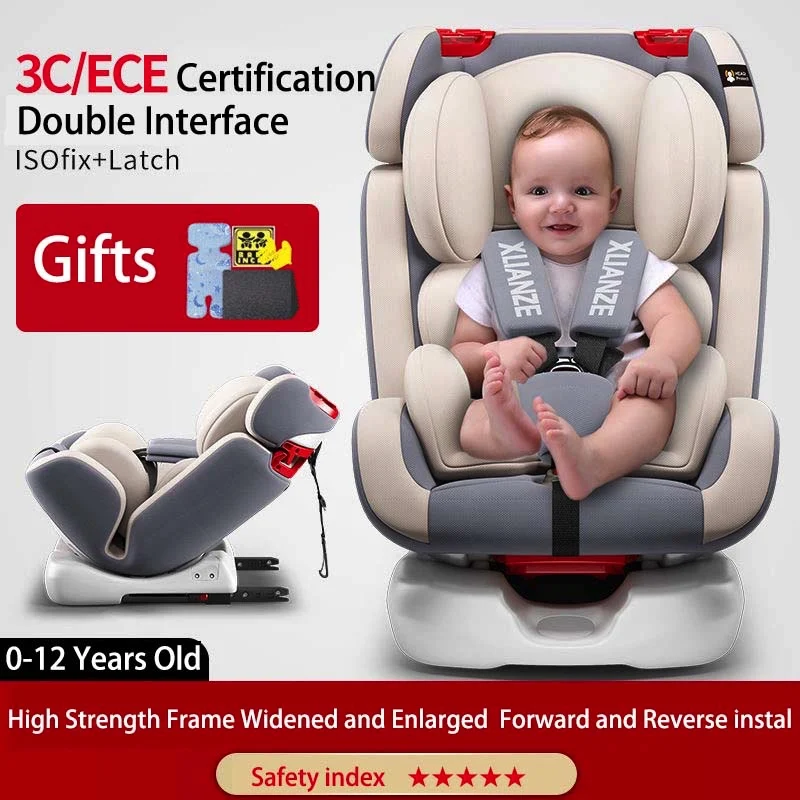 0-12Y ISOfix Latch Car Safety Seat Protection for Baby 3C Certification Forward Reverse Instal Five Points Adjustable for Child
0-12Y ISOfix Latch Car Safety Seat Protection for Baby 3C Certification Forward Reverse Instal Five Points Adjustable for Child