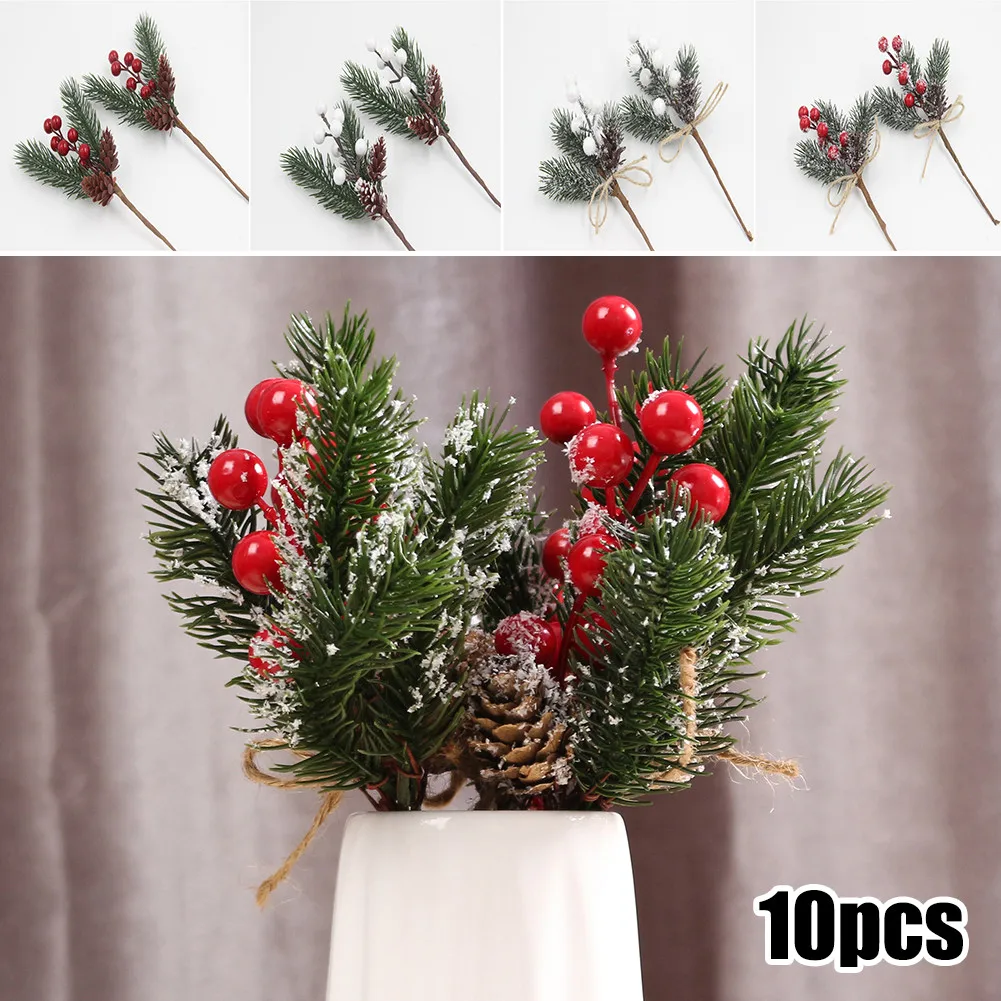 10PCS Artificial Pine Snowy Flower With Berries Hybrid Flower DIY Cake Christmas Xmas Wedding Gift Box Wreaths Craft Decor
10PCS Artificial Pine Snowy Flower With Berries Hybrid Flower DIY Cake Christmas Xmas Wedding Gift Box Wreaths Craft Decor