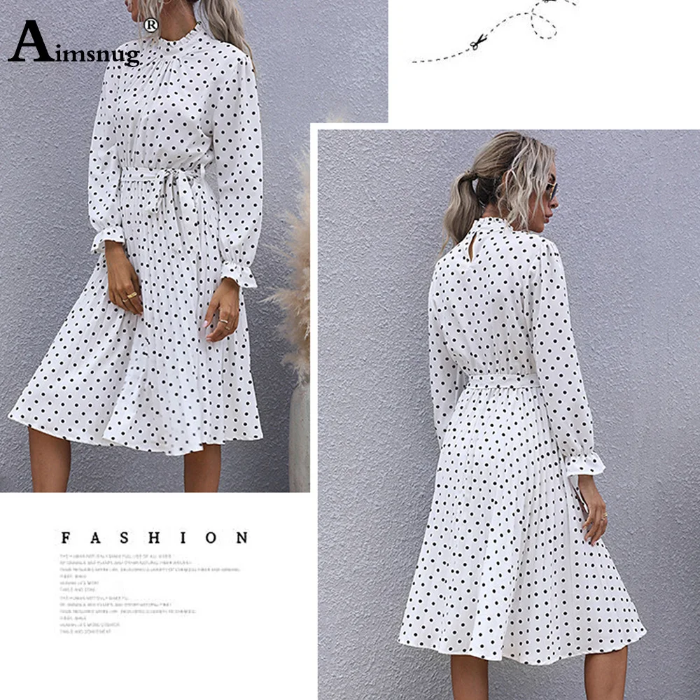2021 Summer Women Elegant Dot Print Party Dresses Round Neck Ladies Vintage Knee-Length Dresses Jersey Patchwork Sahes Dress
2021 Summer Women Elegant Dot Print Party Dresses Round Neck Ladies Vintage Knee-Length Dresses Jersey Patchwork Sahes Dress