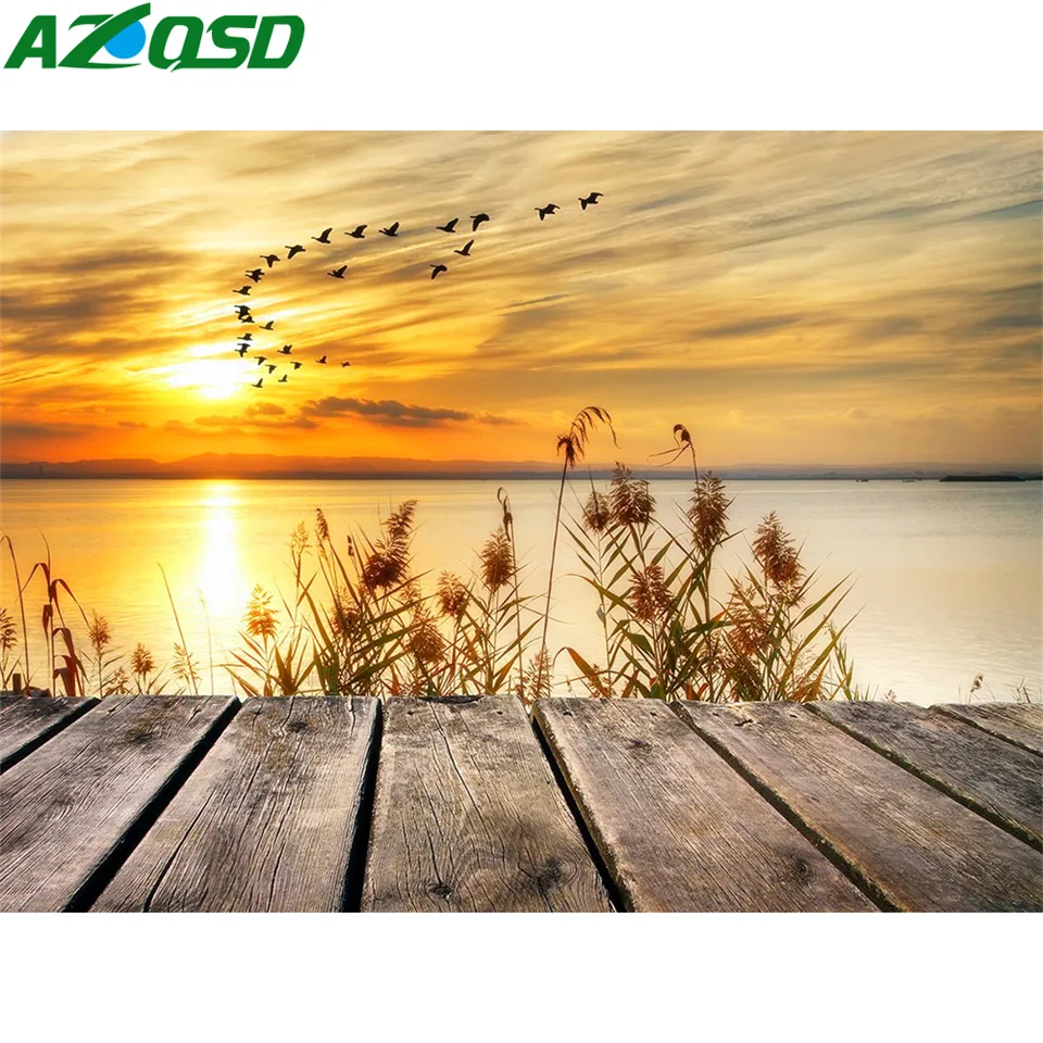 AZQSD полная круглая дрель Бриллиантовая мозаика пейзаж Sunrise ручная работа рукоделие алмазная живопись Вышивка живописный морской домашний д...
AZQSD полная круглая дрель Бриллиантовая мозаика пейзаж Sunrise ручная работа рукоделие алмазная живопись Вышивка живописный морской домашний д...
