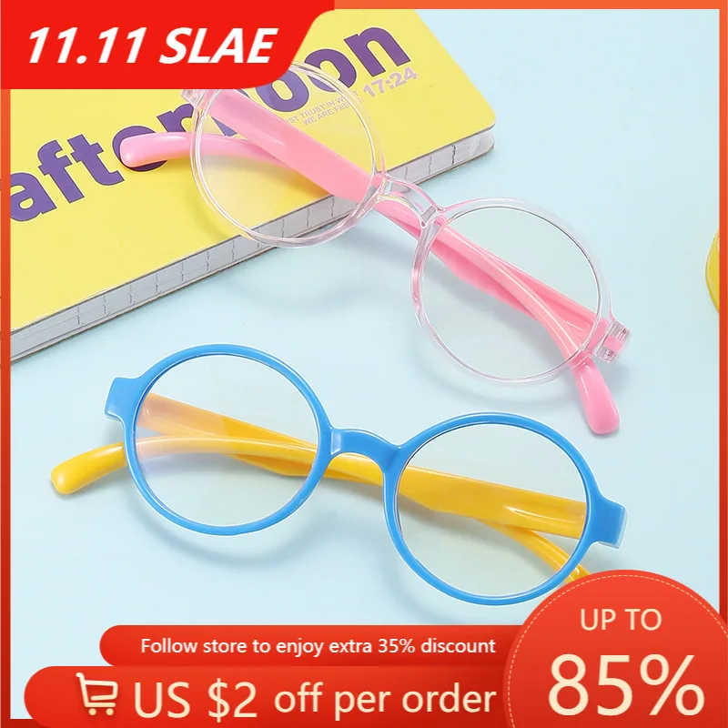 Kids Anti Blue Light Glasses Oval Round Silicone Flexible Eyewear Frame Girls Boys Gaming Blue Filter Eyeglasses Eye Protection 
Kids Anti Blue Light Glasses Oval Round Silicone Flexible Eyewear Frame Girls Boys Gaming Blue Filter Eyeglasses Eye Protection