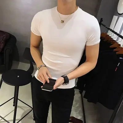 Men's casual short-sleeved t-shirt wild clothes tide 4227 
Men's casual short-sleeved t-shirt wild clothes tide 4227