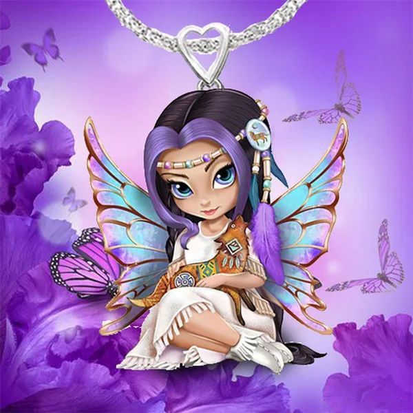 New Exquisite Fashion Cute Fairy Princess Pendant Women's Necklace Colorful Butterfly Necklace Home Decor Kawaii Accessories
New Exquisite Fashion Cute Fairy Princess Pendant Women's Necklace Colorful Butterfly Necklace Home Decor Kawaii Accessories